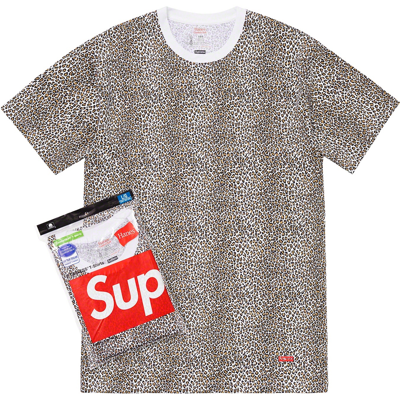 Supreme®/Hanes® Leopard Tagless Tees (2 Pack) view 2